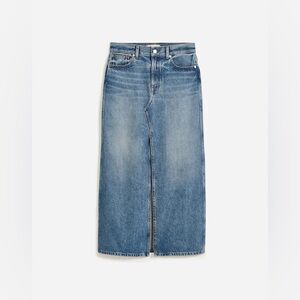 Madewell Blue Denim Maxi Skirt